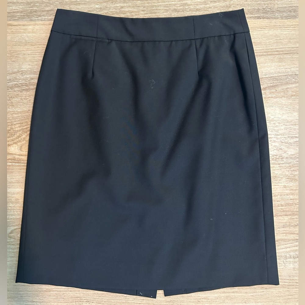 J. Crew Classic Black Pencil Skirt